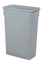 87 Litre Grey Slim Recycling Bin - 3487