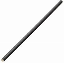 Black Paper Straws (Box of 250) 44890