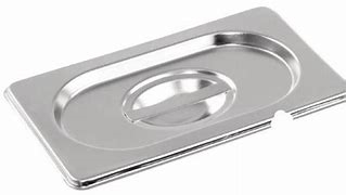 1/9 One Ninth Size Stainless Steel Gastronorm Notched Lid - 5762