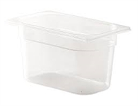 1/4 One Fourth Size Polypropylene Gastronorm Container (100mm) - 6741