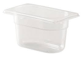 1/9 One Ninth Size Polypropylene Gastronorm Container (100mm) - 6761