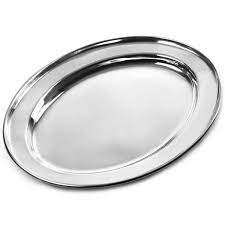 Stainless Steel Oval Tray 30cm - 7622