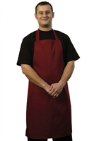 Claret Bib Apron - One Size - A034