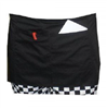 Black Square Edge Short Apron - One Size - A103