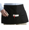 Black Square Edge Short Apron One Zip Pocket - One Size - A104