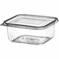 Somoplast 969 Clear Hinged Rectangular Container 1500cc Pack of 250 - HSC70