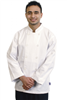 Ryan Long Sleeve Chef Jacket White - Sizes XS to XXL