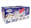 Satco 2oz Plastic Round Clear Cups and Lids (Pack of 800)