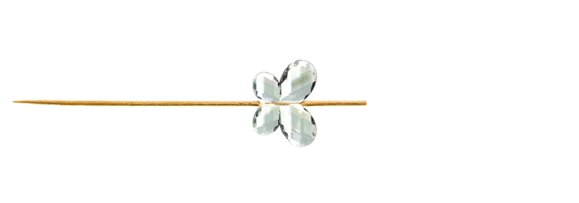 Clear Butterfly Skewers (Pack of 1000) - 120mm