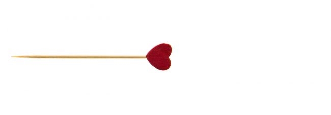 Red Heart Skewers (Pack of 1000) - 80mm