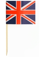 UK Flag Skewer (Pack of 1000) - 80mm tall (44 x 34 print)