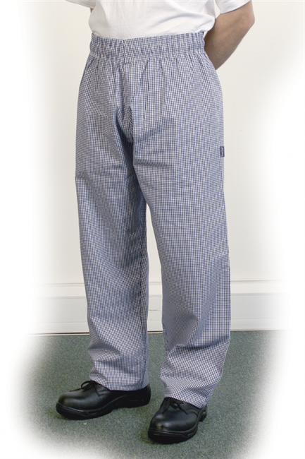 Blue Check Baggy Trouser - Sizes XS to XXL - T002