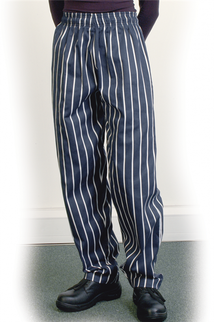 Butchers Stripe Baggy Trouser - Sizes XS to XXL - T011