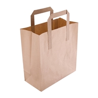 Kraft Brown Paper Carrier Bags Small (Pack of 250) - TB007