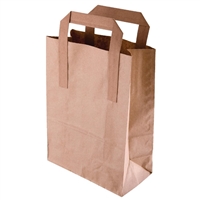 Kraft Brown Paper Carrier Bags Large (Pack of 250) - TB009